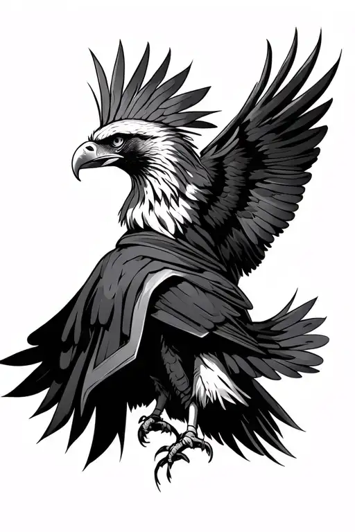 Eagle Wearing Cloak