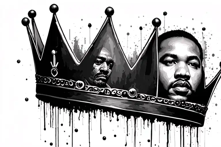 Basquiat Crown With Martin Luther King Inside