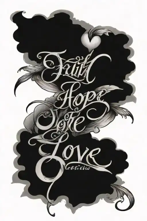 Faith Hope Love Letter Written
