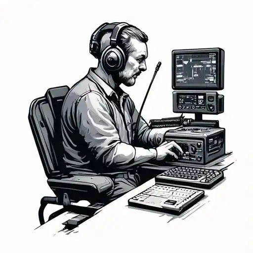 Radio Operator Working