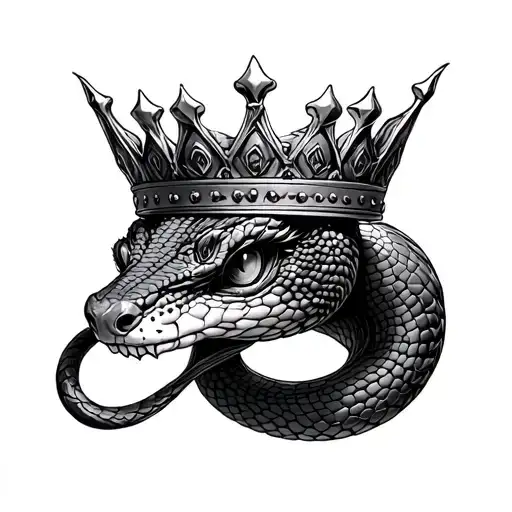 Snake Head With Crown