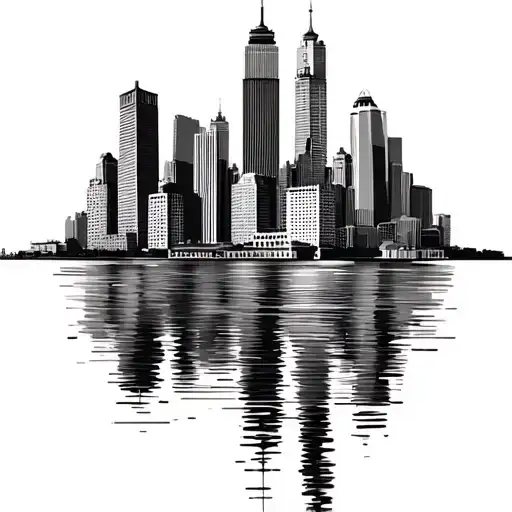 Chicago Skyline With Waterfront