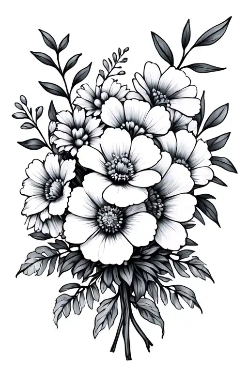 March April And May Flower Bouquet