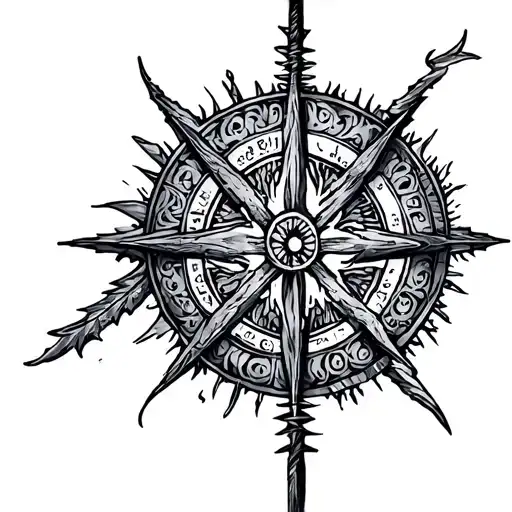 Vegvisir Tattoo Design