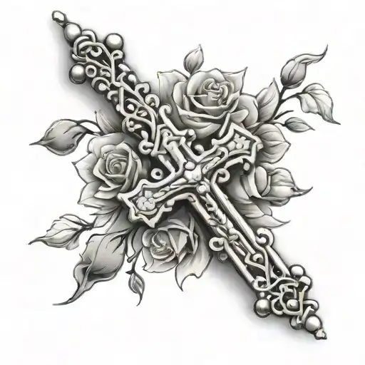 Rosary On The Arm Sleeve