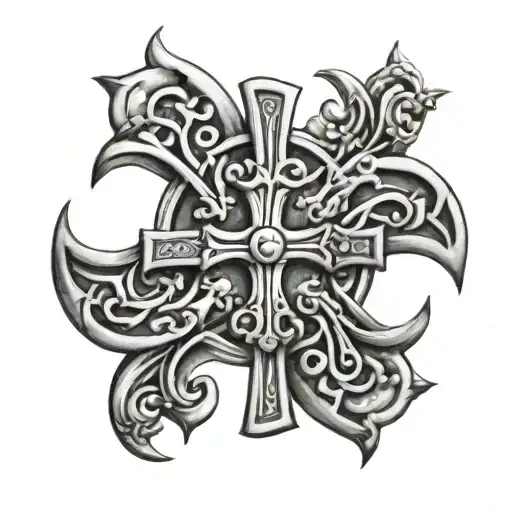 Byzantine Cross Intertwined