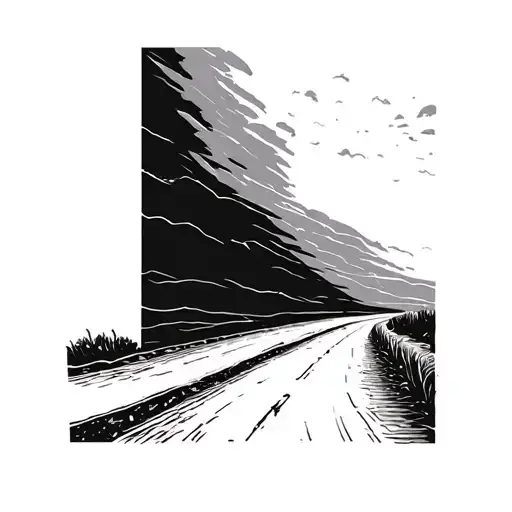 Road Into The Horizon Simple