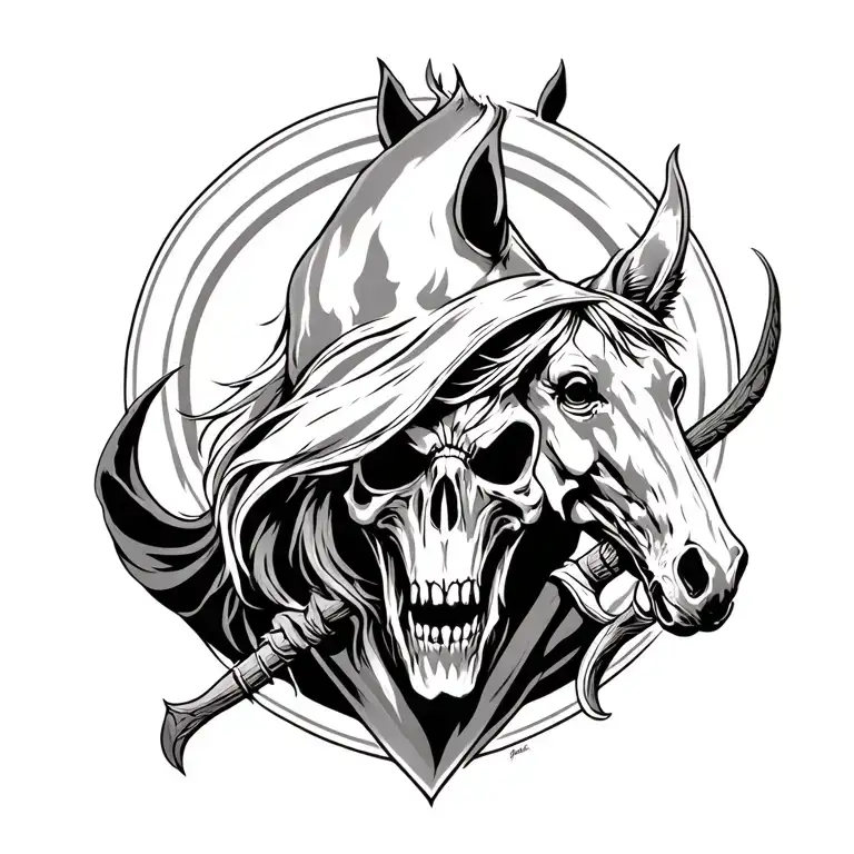 4 Horsemen Apocalypse Reaper Evil