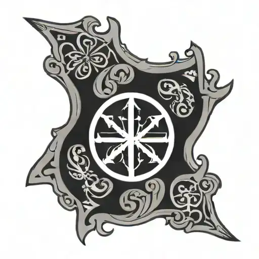 Chi Rho Cross Surrounded