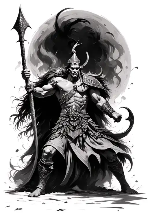 Ancient Warrior Battling