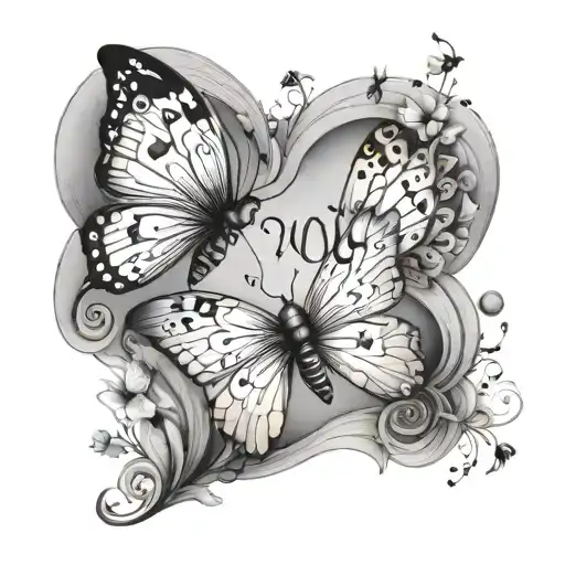 You'll Be In My Heart Quote With Butterflies Bees And Whatever Suits