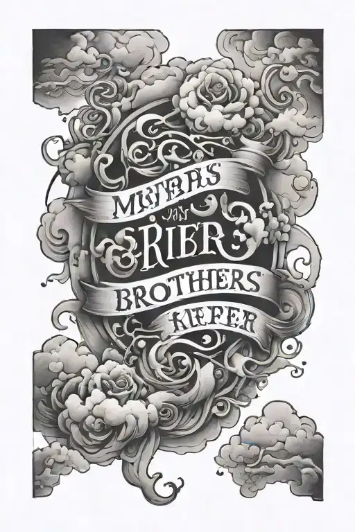 The Words My Brothers Keeper In The Clouds Surrounding