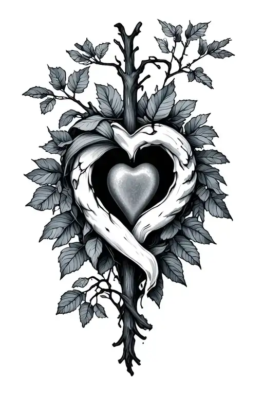 Organ Donation Tattoo With Nature