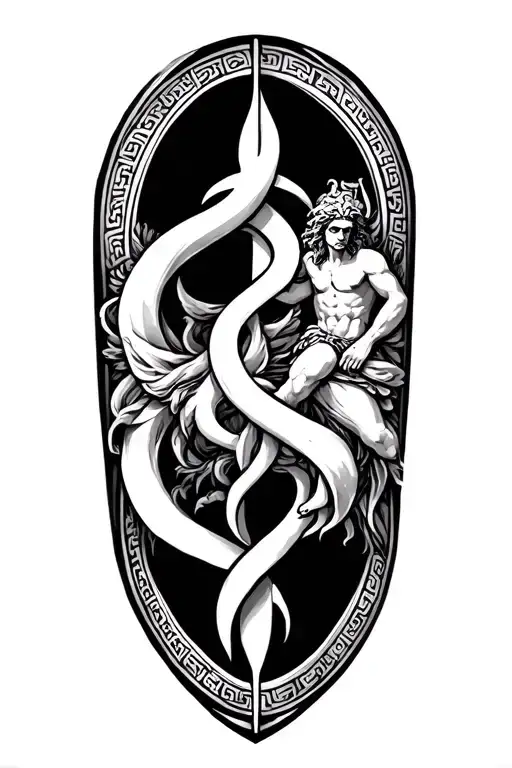 Greek Gods Symbols Intertwined