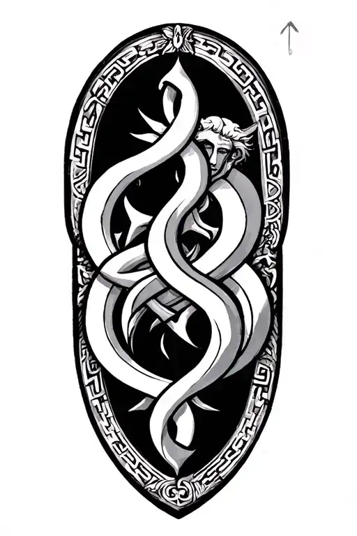 Greek Gods Symbols Intertwined