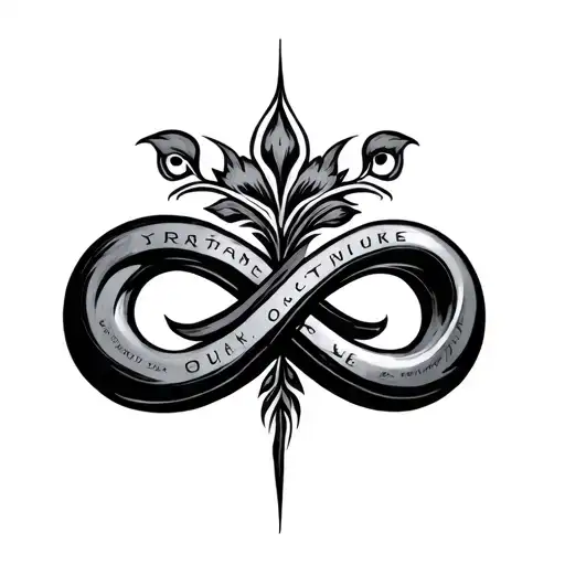 Infinty Symbol With The Names