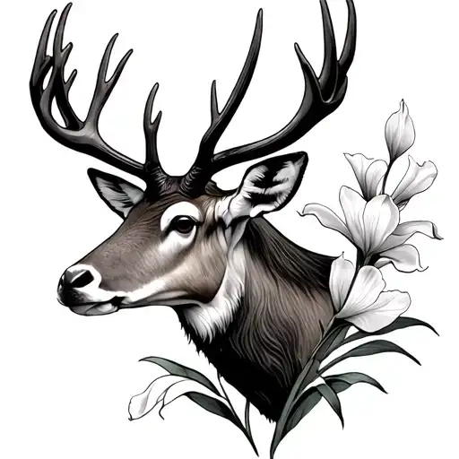 C-7a Caribou And Iris Flower