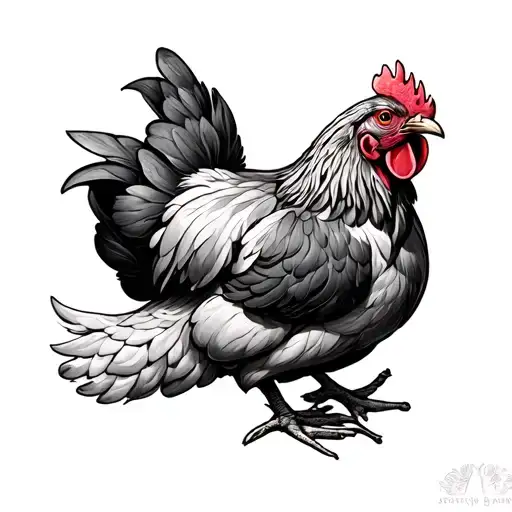 Chicken Eating Beef