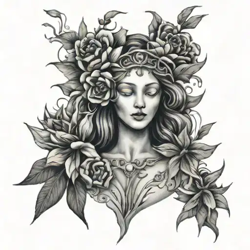 Goddess Of Flowers And Hell