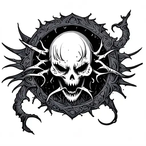 Soul Eater Horror Tattoo Design