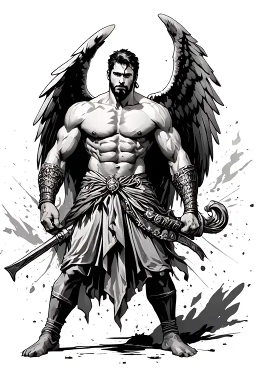 Gaurdian Angel Male Fighter Human