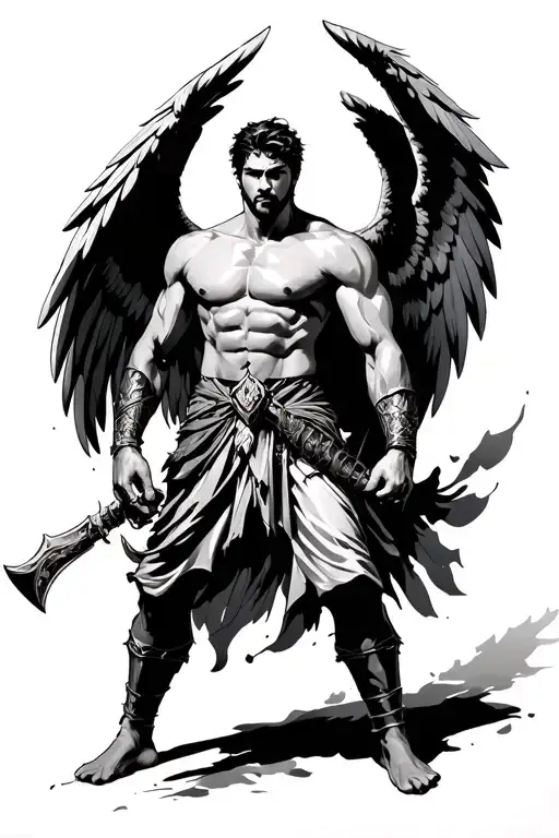 Gaurdian Angel Male Fighter Human
