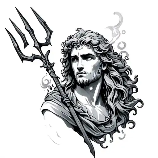Neptune With Trident