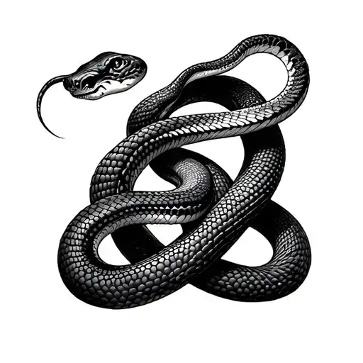 Oui Wit Snakes Intertwined