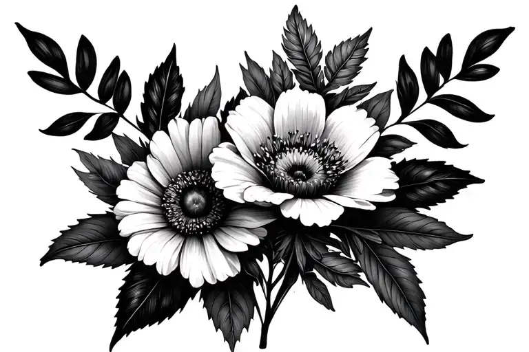 September And December Birth Flower Bouquet