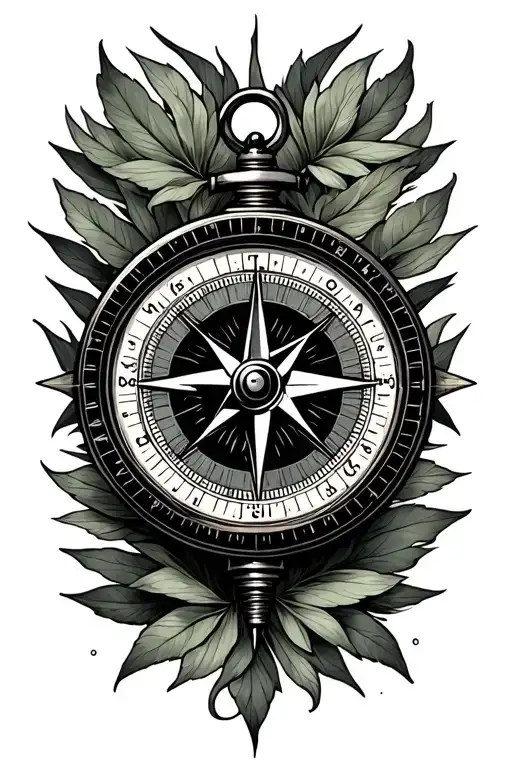 Greenery With A Compass