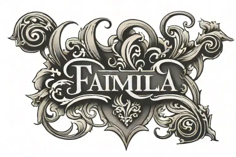Word Familia With Initials Incorporated