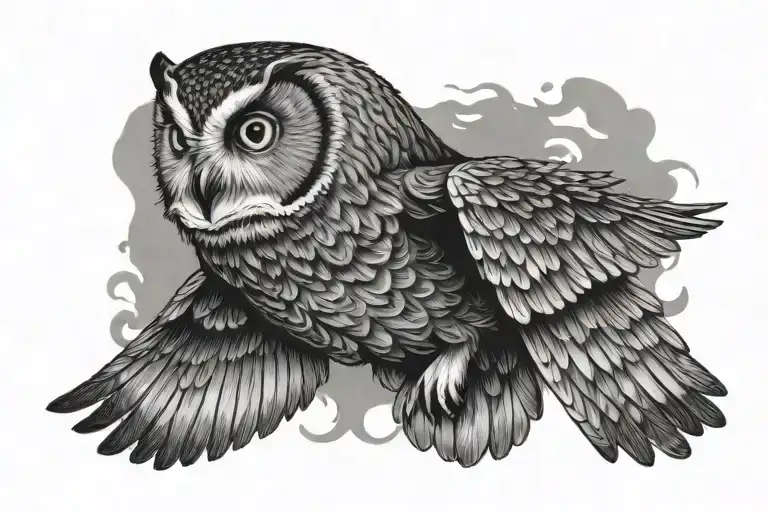 Owl Flying
