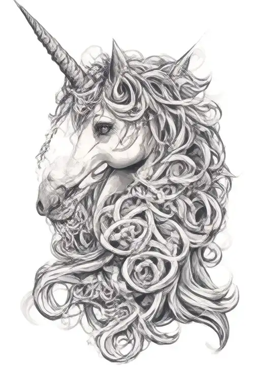 Unicorn Horn Celtic Knot