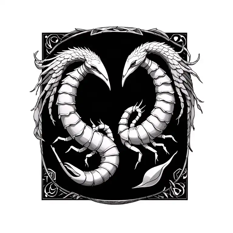 Virgo And Scorpio Symbols