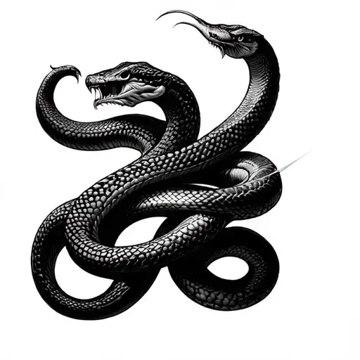 Draw A Sketch For A Tattoo On The Forearm Drawing Of A Snake Ouroboros Biting Its Tail