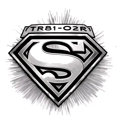 Superman Shield With The Name Trevor And The Dates 1981-2021
