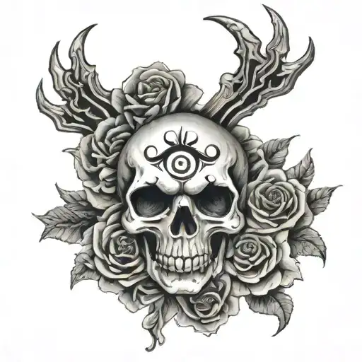 Gang Tattoo Design Featuring