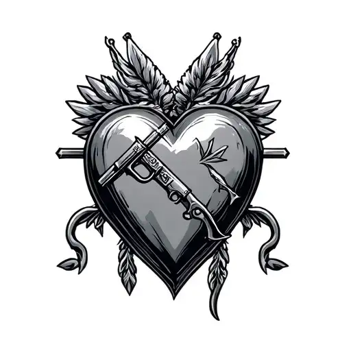 Army Token And Heart