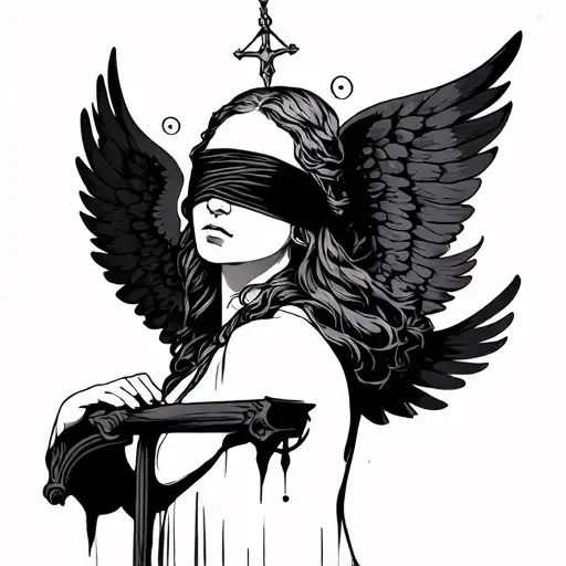 Angelic Libra Blindfolded