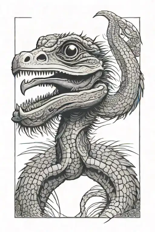 A Fusion Of An Ostrich And A Caiman