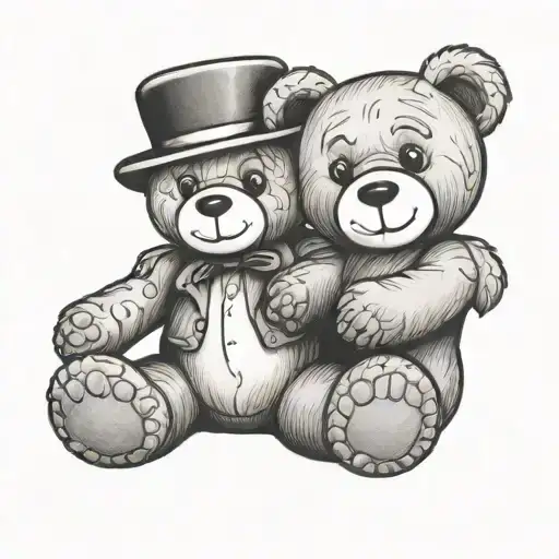 Teddy Bare Holding Teddy Bear