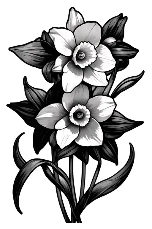 Gothic Style Daffodils