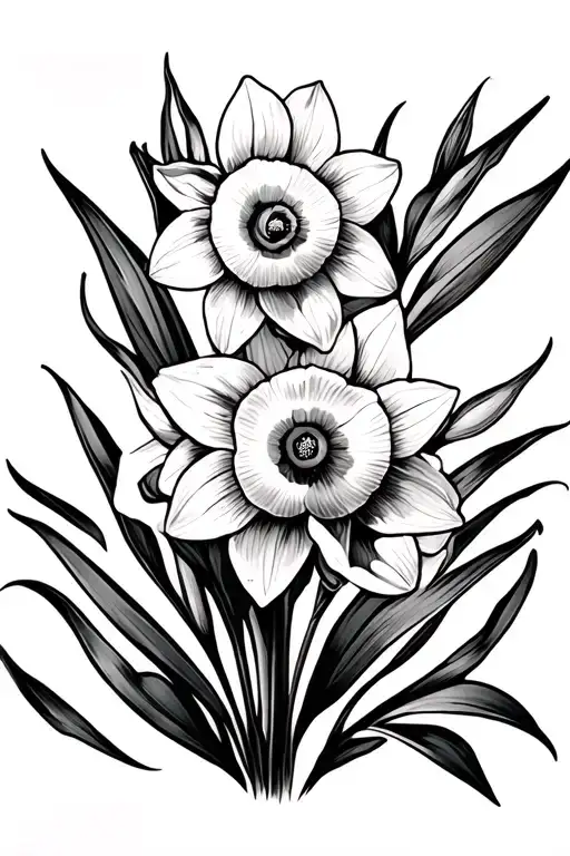 Gothic Style Daffodils