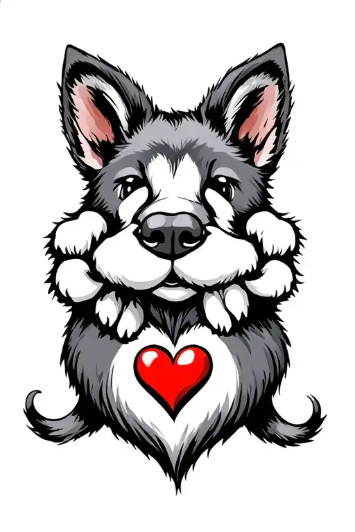 Paws And Heart Intertwined