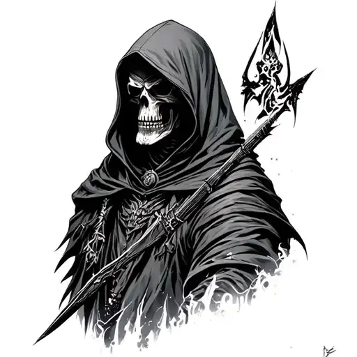 Paul Atreides Hooded Reaper Silohuette