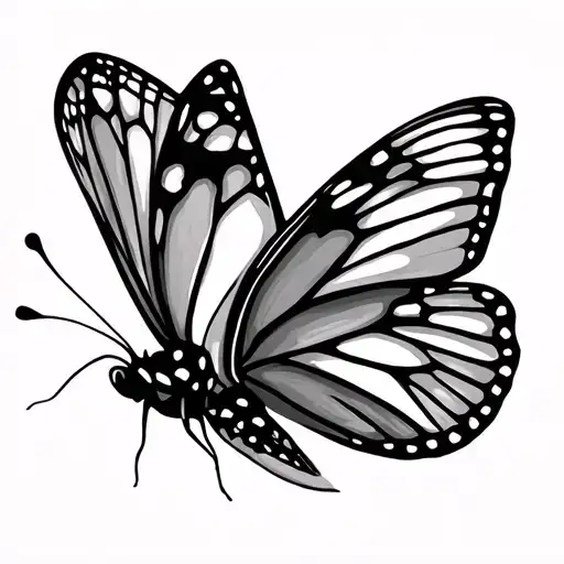 Fine Line Butterfly