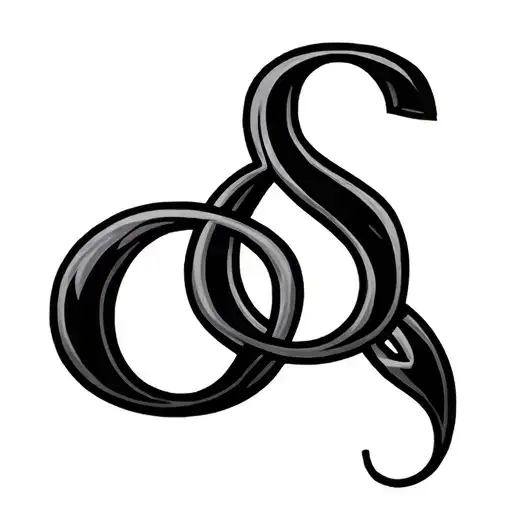 The Letter D And Dollar Sign Intertwined