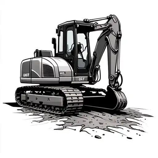Excavator Teraing Through Skin On Arm