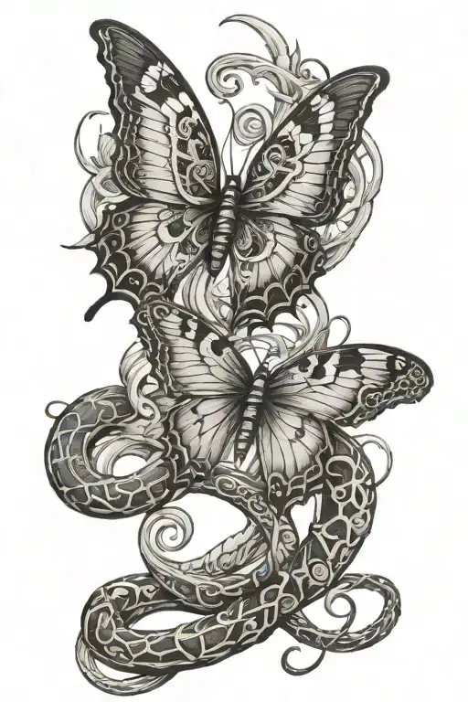 Butterfly Skeleton Snake