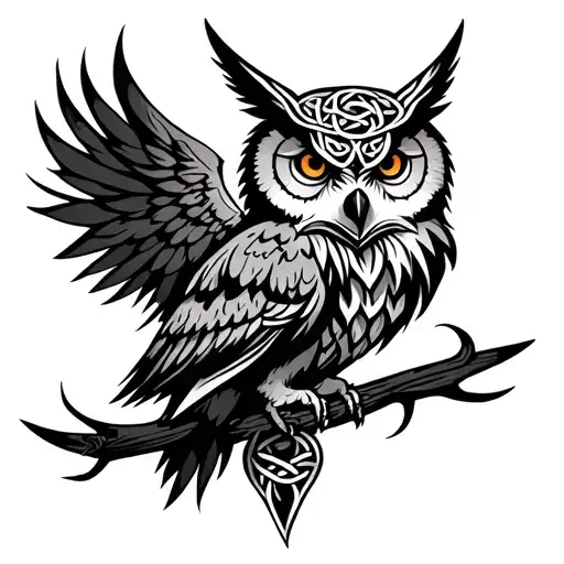 Celtic Wolf Owl